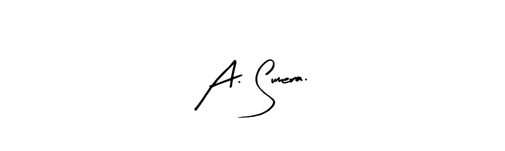 if you are searching for the best signature style for your name A. Sumera.. so please give up your signature search. here we have designed multiple signature styles  using Arty Signature. A. Sumera. signature style 8 images and pictures png