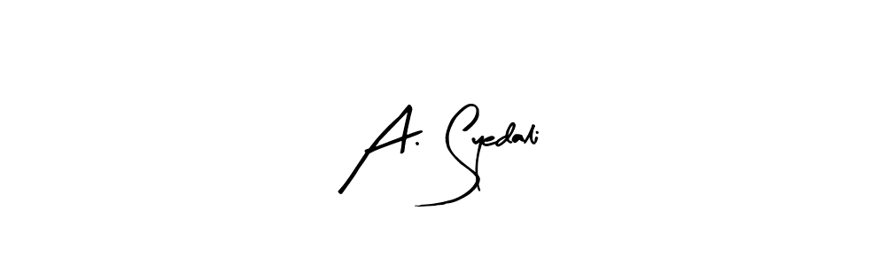 Make a short A. Syedali signature style. Manage your documents anywhere anytime using Arty Signature. Create and add eSignatures, submit forms, share and send files easily. A. Syedali signature style 8 images and pictures png