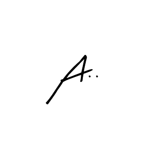 Arty Signature is a professional signature style that is perfect for those who want to add a touch of class to their signature. It is also a great choice for those who want to make their signature more unique. Get A.. name to fancy signature for free. A.. signature style 8 images and pictures png