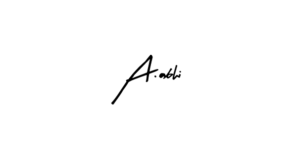 Also we have A.abhi name is the best signature style. Create professional handwritten signature collection using Arty Signature autograph style. A.abhi signature style 8 images and pictures png