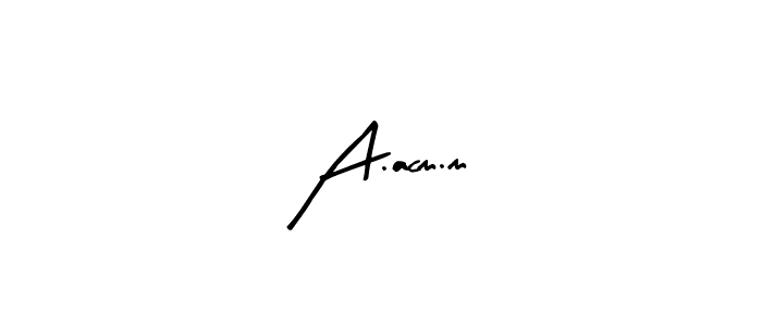 Also we have A.acm.m name is the best signature style. Create professional handwritten signature collection using Arty Signature autograph style. A.acm.m signature style 8 images and pictures png