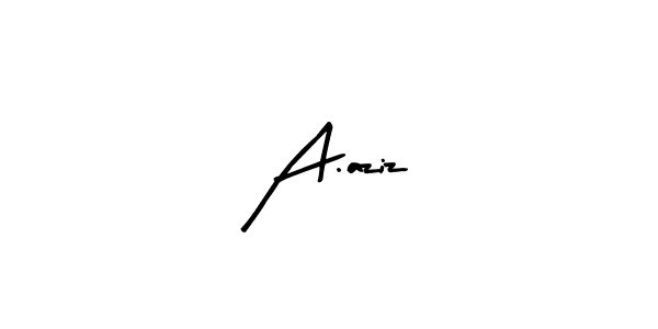 Best and Professional Signature Style for A.aziz. Arty Signature Best Signature Style Collection. A.aziz signature style 8 images and pictures png