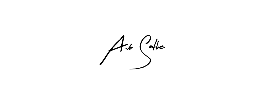 Use a signature maker to create a handwritten signature online. With this signature software, you can design (Arty Signature) your own signature for name A.b Sathe. A.b Sathe signature style 8 images and pictures png