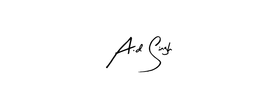 Here are the top 10 professional signature styles for the name A.d Singh. These are the best autograph styles you can use for your name. A.d Singh signature style 8 images and pictures png