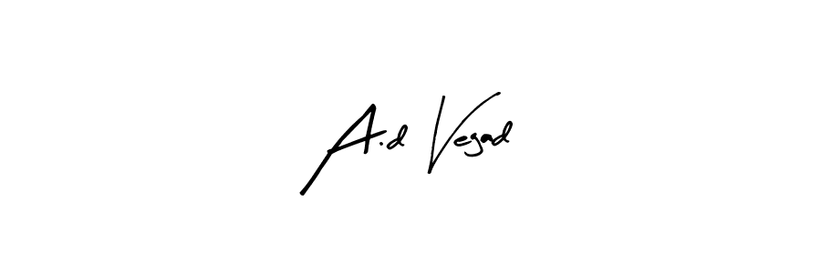 Also we have A.d Vegad name is the best signature style. Create professional handwritten signature collection using Arty Signature autograph style. A.d Vegad signature style 8 images and pictures png