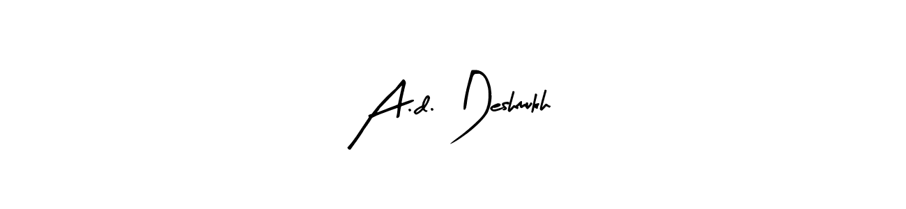 Make a beautiful signature design for name A.d. Deshmukh. Use this online signature maker to create a handwritten signature for free. A.d. Deshmukh signature style 8 images and pictures png