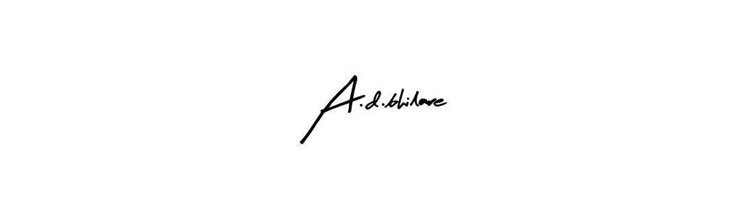 This is the best signature style for the A.d.bhilare name. Also you like these signature font (Arty Signature). Mix name signature. A.d.bhilare signature style 8 images and pictures png