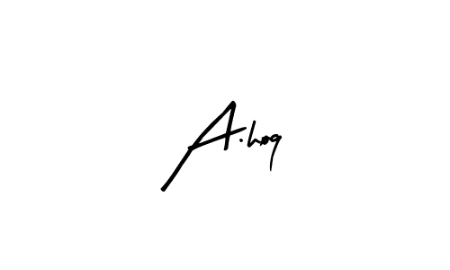 Create a beautiful signature design for name A.hoq. With this signature (Arty Signature) fonts, you can make a handwritten signature for free. A.hoq signature style 8 images and pictures png