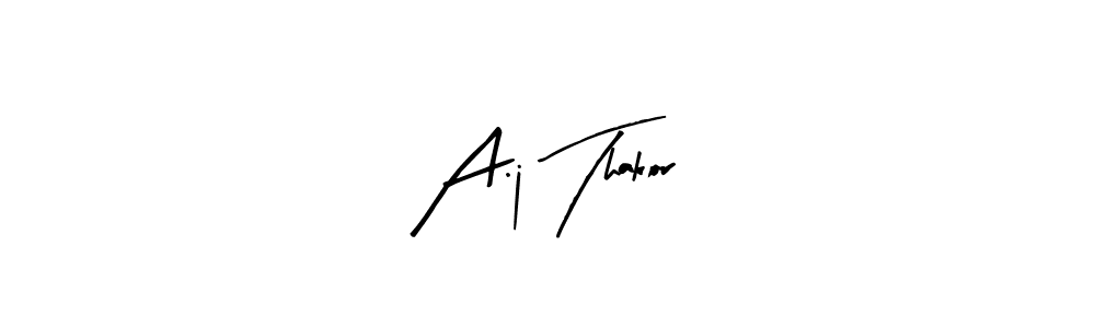 A.j Thakor stylish signature style. Best Handwritten Sign (Arty Signature) for my name. Handwritten Signature Collection Ideas for my name A.j Thakor. A.j Thakor signature style 8 images and pictures png