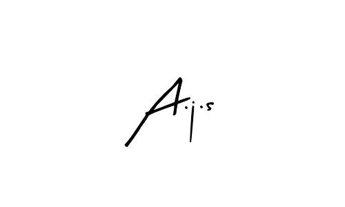 Arty Signature is a professional signature style that is perfect for those who want to add a touch of class to their signature. It is also a great choice for those who want to make their signature more unique. Get A.j.s name to fancy signature for free. A.j.s signature style 8 images and pictures png