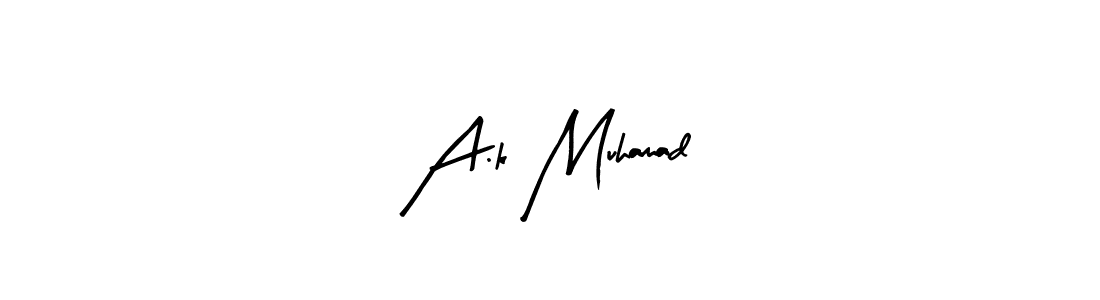 This is the best signature style for the A.k Muhamad name. Also you like these signature font (Arty Signature). Mix name signature. A.k Muhamad signature style 8 images and pictures png