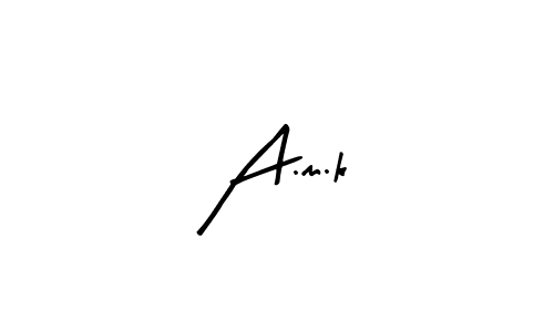 How to make A.m.k signature? Arty Signature is a professional autograph style. Create handwritten signature for A.m.k name. A.m.k signature style 8 images and pictures png