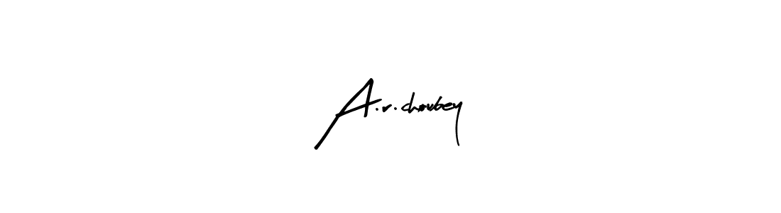 Design your own signature with our free online signature maker. With this signature software, you can create a handwritten (Arty Signature) signature for name A.r.choubey. A.r.choubey signature style 8 images and pictures png