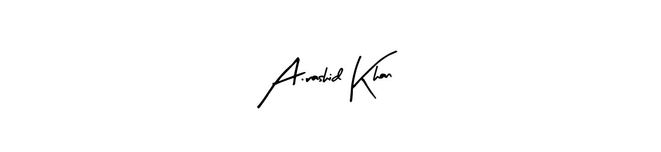 You can use this online signature creator to create a handwritten signature for the name A.rashid Khan. This is the best online autograph maker. A.rashid Khan signature style 8 images and pictures png