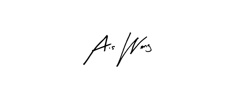 Use a signature maker to create a handwritten signature online. With this signature software, you can design (Arty Signature) your own signature for name A.s Wong. A.s Wong signature style 8 images and pictures png