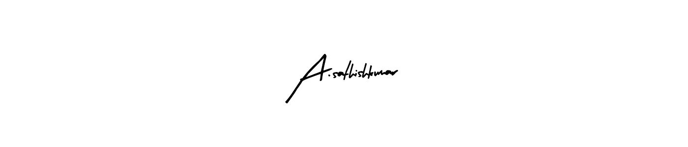How to Draw A.sathishkumar signature style? Arty Signature is a latest design signature styles for name A.sathishkumar. A.sathishkumar signature style 8 images and pictures png