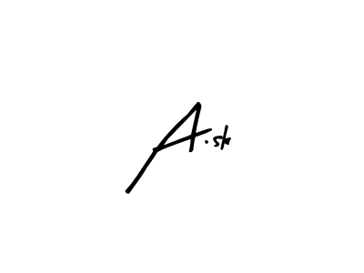 Also You can easily find your signature by using the search form. We will create A.sk name handwritten signature images for you free of cost using Arty Signature sign style. A.sk signature style 8 images and pictures png