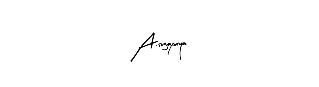 Use a signature maker to create a handwritten signature online. With this signature software, you can design (Arty Signature) your own signature for name A.sugapriya. A.sugapriya signature style 8 images and pictures png