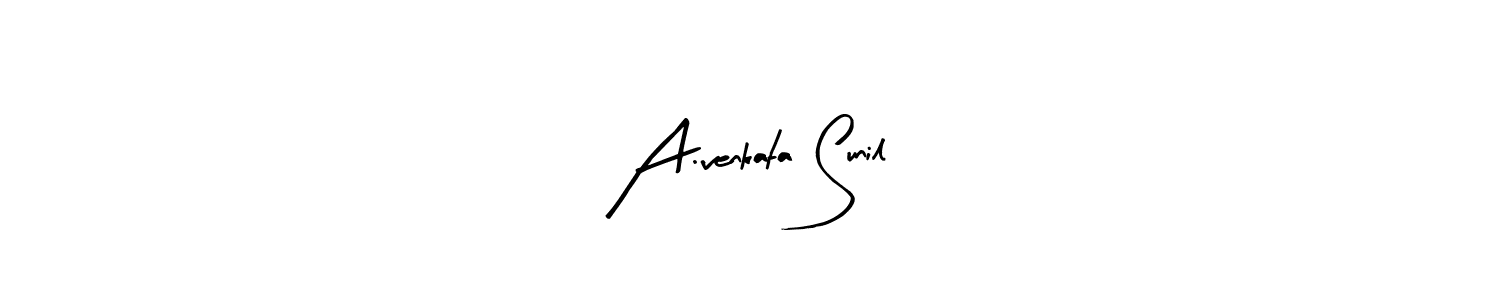 Also You can easily find your signature by using the search form. We will create A.venkata Sunil name handwritten signature images for you free of cost using Arty Signature sign style. A.venkata Sunil signature style 8 images and pictures png