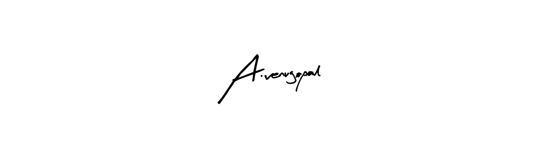 Similarly Arty Signature is the best handwritten signature design. Signature creator online .You can use it as an online autograph creator for name A.venugopal. A.venugopal signature style 8 images and pictures png