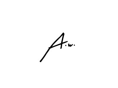 Also we have A.w. name is the best signature style. Create professional handwritten signature collection using Arty Signature autograph style. A.w. signature style 8 images and pictures png
