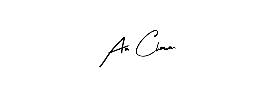Make a beautiful signature design for name Aa Chawan. Use this online signature maker to create a handwritten signature for free. Aa Chawan signature style 8 images and pictures png