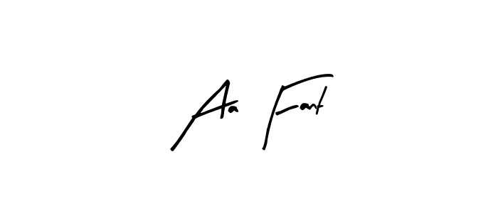 You should practise on your own different ways (Arty Signature) to write your name (Aa Fant) in signature. don't let someone else do it for you. Aa Fant signature style 8 images and pictures png