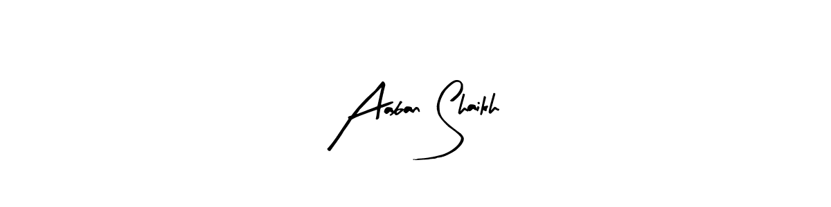 How to make Aaban Shaikh signature? Arty Signature is a professional autograph style. Create handwritten signature for Aaban Shaikh name. Aaban Shaikh signature style 8 images and pictures png