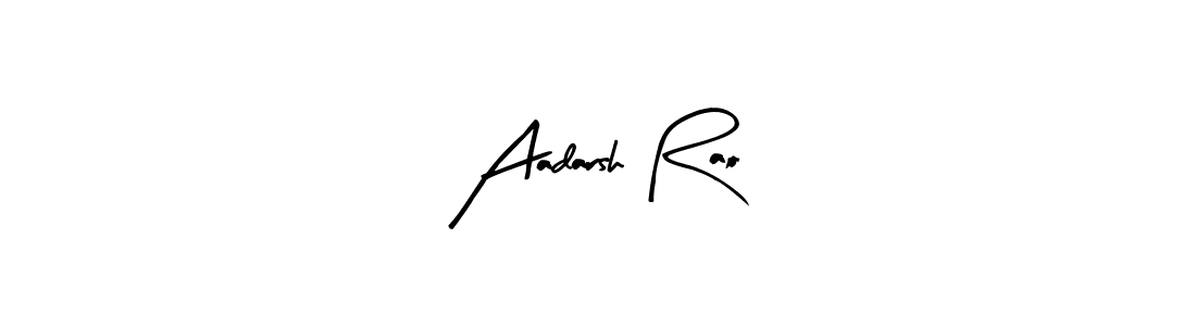 Create a beautiful signature design for name Aadarsh Rao. With this signature (Arty Signature) fonts, you can make a handwritten signature for free. Aadarsh Rao signature style 8 images and pictures png