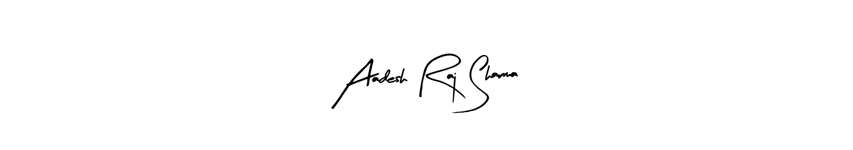 Make a beautiful signature design for name Aadesh Raj Sharma. With this signature (Arty Signature) style, you can create a handwritten signature for free. Aadesh Raj Sharma signature style 8 images and pictures png