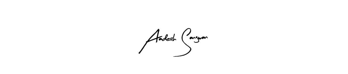 Aadesh Sangwan stylish signature style. Best Handwritten Sign (Arty Signature) for my name. Handwritten Signature Collection Ideas for my name Aadesh Sangwan. Aadesh Sangwan signature style 8 images and pictures png