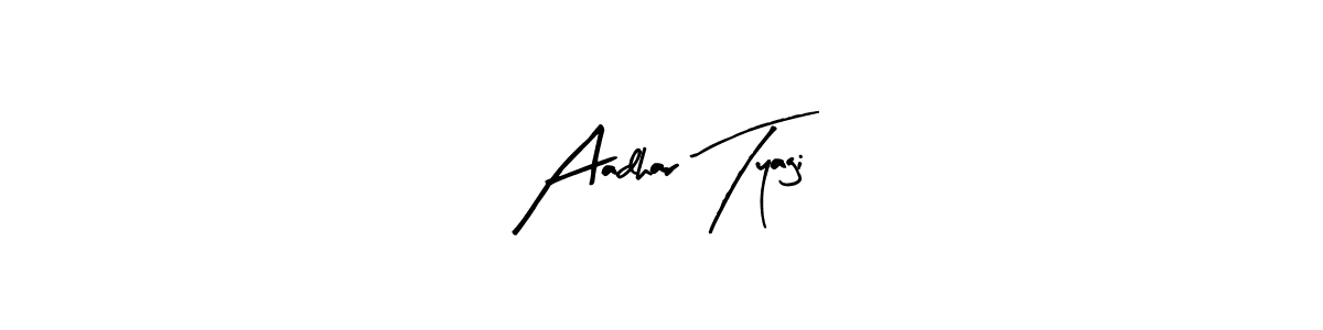 How to Draw Aadhar Tyagi signature style? Arty Signature is a latest design signature styles for name Aadhar Tyagi. Aadhar Tyagi signature style 8 images and pictures png