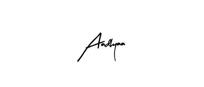 Design your own signature with our free online signature maker. With this signature software, you can create a handwritten (Arty Signature) signature for name Aadhyaa. Aadhyaa signature style 8 images and pictures png