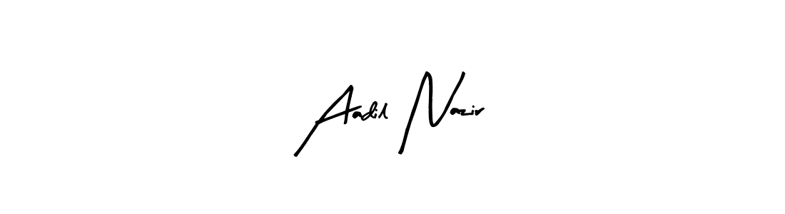 Make a beautiful signature design for name Aadil Nazir. With this signature (Arty Signature) style, you can create a handwritten signature for free. Aadil Nazir signature style 8 images and pictures png