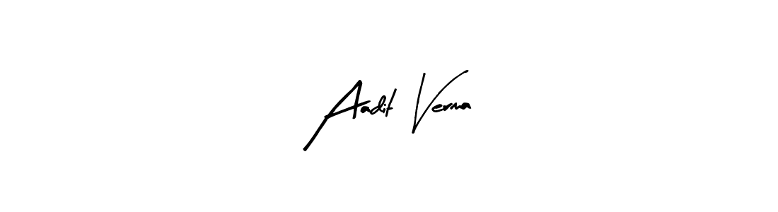 Create a beautiful signature design for name Aadit Verma. With this signature (Arty Signature) fonts, you can make a handwritten signature for free. Aadit Verma signature style 8 images and pictures png