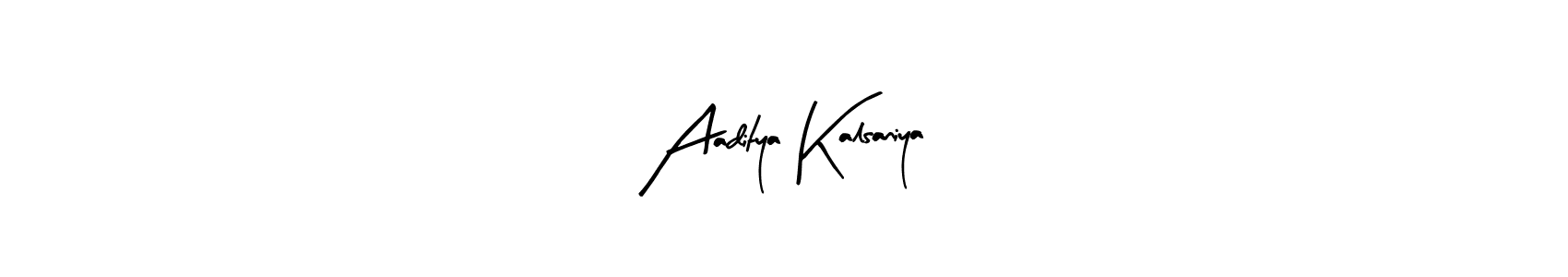 Make a beautiful signature design for name Aaditya Kalsaniya. With this signature (Arty Signature) style, you can create a handwritten signature for free. Aaditya Kalsaniya signature style 8 images and pictures png