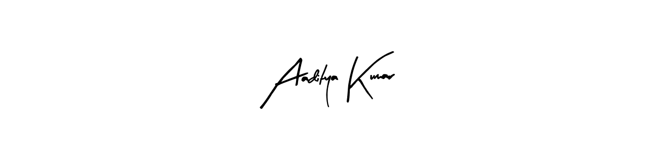 How to make Aaditya Kumar name signature. Use Arty Signature style for creating short signs online. This is the latest handwritten sign. Aaditya Kumar signature style 8 images and pictures png