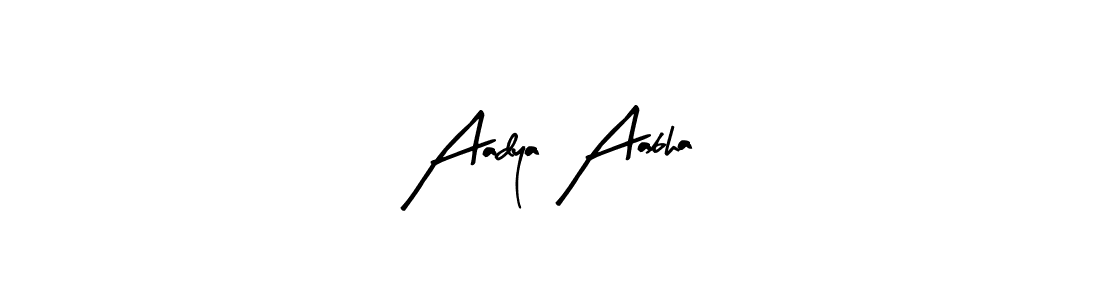 Also we have Aadya Aabha name is the best signature style. Create professional handwritten signature collection using Arty Signature autograph style. Aadya Aabha signature style 8 images and pictures png