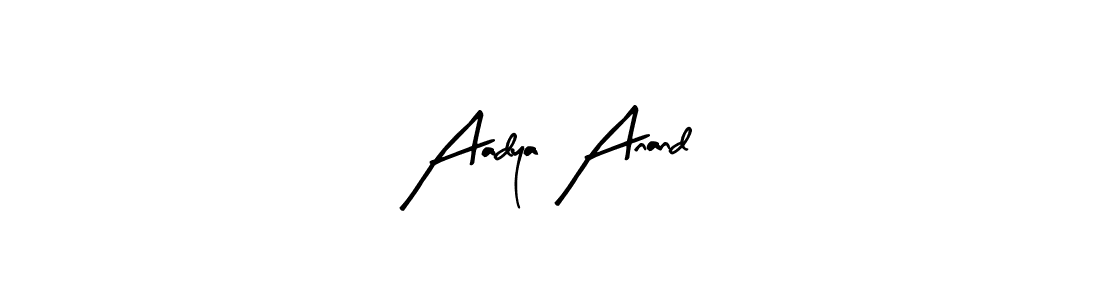 How to make Aadya Anand signature? Arty Signature is a professional autograph style. Create handwritten signature for Aadya Anand name. Aadya Anand signature style 8 images and pictures png