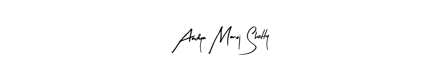 Also we have Aadya Manoj Shetty name is the best signature style. Create professional handwritten signature collection using Arty Signature autograph style. Aadya Manoj Shetty signature style 8 images and pictures png