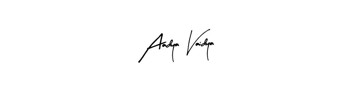 Make a beautiful signature design for name Aadya Vaidya. With this signature (Arty Signature) style, you can create a handwritten signature for free. Aadya Vaidya signature style 8 images and pictures png