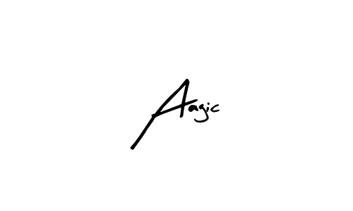 Make a beautiful signature design for name Aagic. With this signature (Arty Signature) style, you can create a handwritten signature for free. Aagic signature style 8 images and pictures png