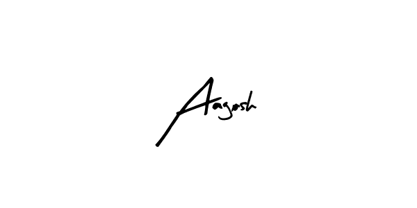 Design your own signature with our free online signature maker. With this signature software, you can create a handwritten (Arty Signature) signature for name Aagosh. Aagosh signature style 8 images and pictures png