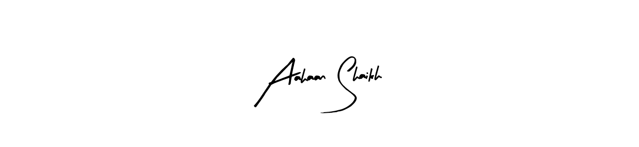 This is the best signature style for the Aahaan Shaikh name. Also you like these signature font (Arty Signature). Mix name signature. Aahaan Shaikh signature style 8 images and pictures png