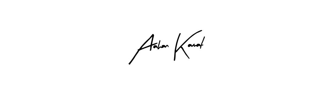 Also we have Aahan Kamat name is the best signature style. Create professional handwritten signature collection using Arty Signature autograph style. Aahan Kamat signature style 8 images and pictures png