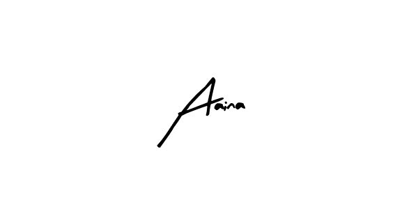 Make a beautiful signature design for name Aaina . Use this online signature maker to create a handwritten signature for free. Aaina  signature style 8 images and pictures png