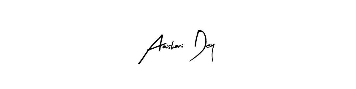 Use a signature maker to create a handwritten signature online. With this signature software, you can design (Arty Signature) your own signature for name Aaishani Dey. Aaishani Dey signature style 8 images and pictures png