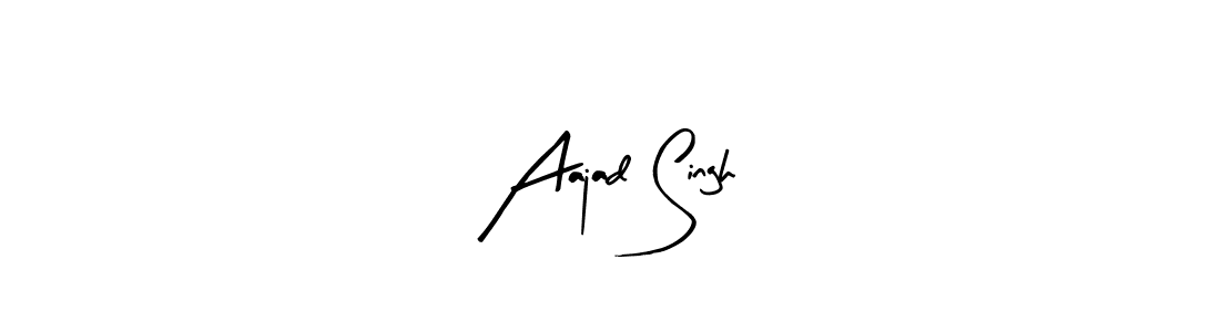 How to make Aajad Singh signature? Arty Signature is a professional autograph style. Create handwritten signature for Aajad Singh name. Aajad Singh signature style 8 images and pictures png