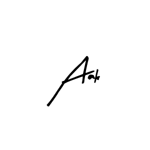Design your own signature with our free online signature maker. With this signature software, you can create a handwritten (Arty Signature) signature for name Aak. Aak signature style 8 images and pictures png