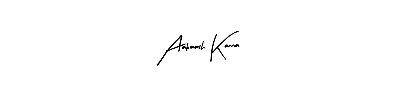 Similarly Arty Signature is the best handwritten signature design. Signature creator online .You can use it as an online autograph creator for name Aakaash Kanna. Aakaash Kanna signature style 8 images and pictures png